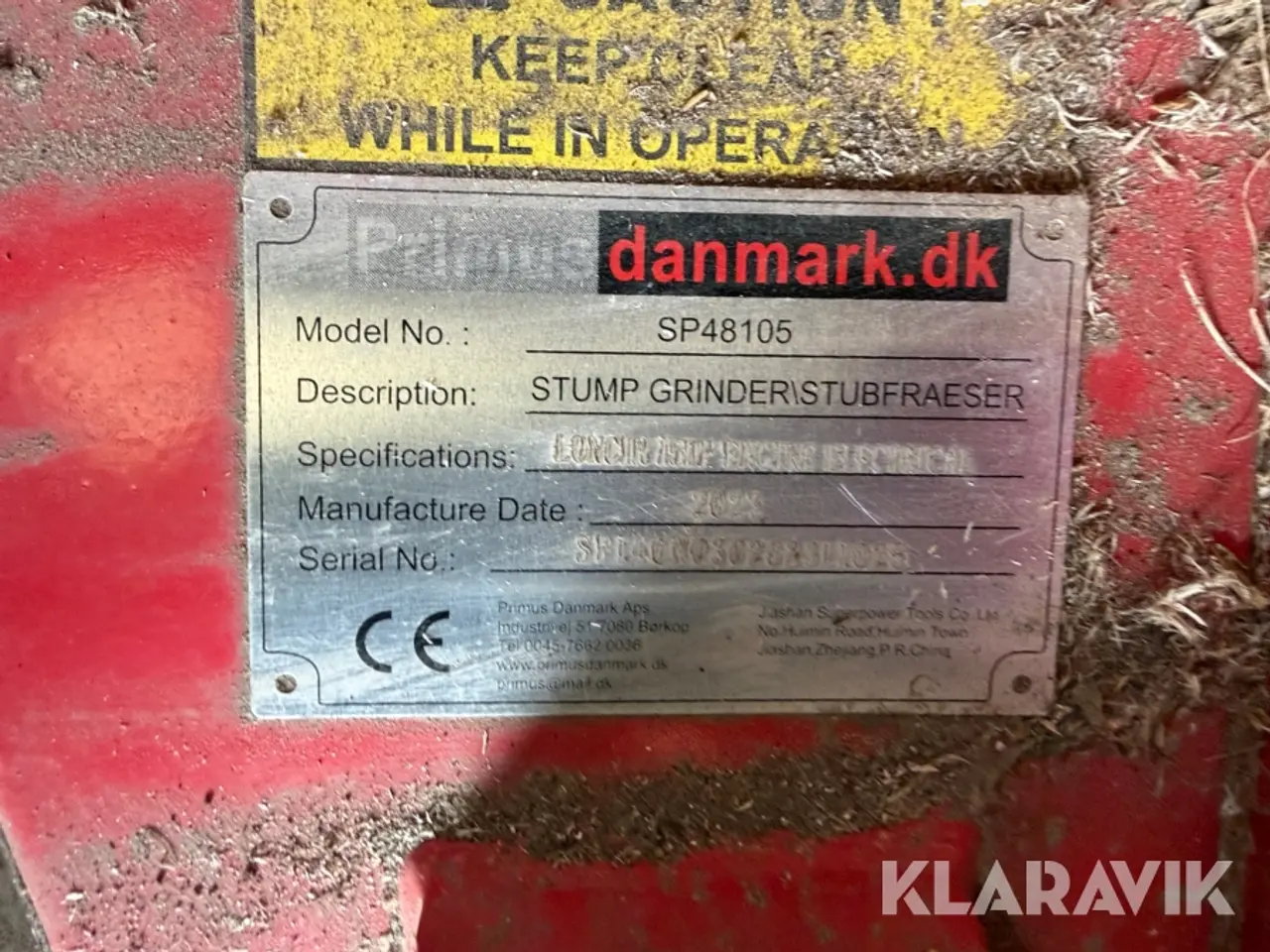 Billede 5 - Stubfræser Primus Danmark SP48105 - med el-start