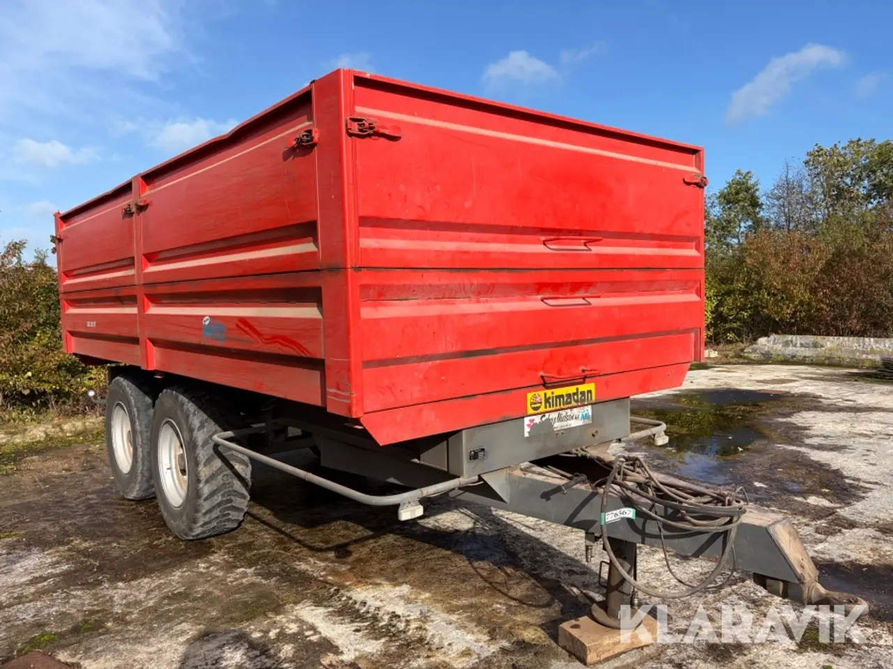 Billede 7 - Tip vogn Kimadan LBC 120 BT med hydraulisk bagsmæk.