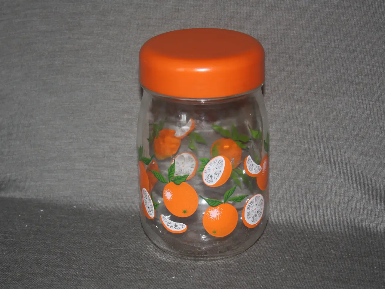 Billede 1 - Glas dåse med plast låg højde 17,5 cm