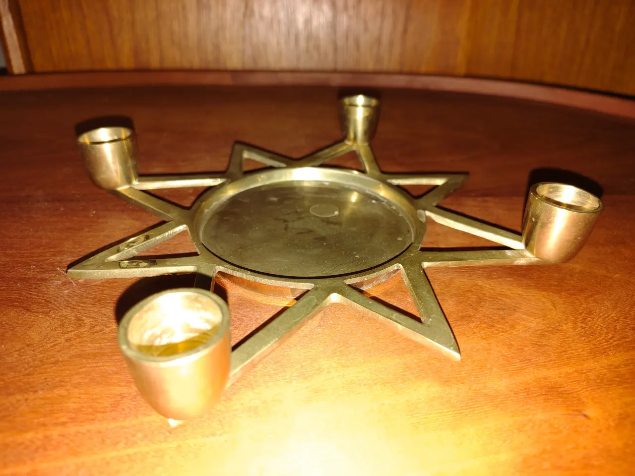 Billede 1 - Flot messing adventsstage