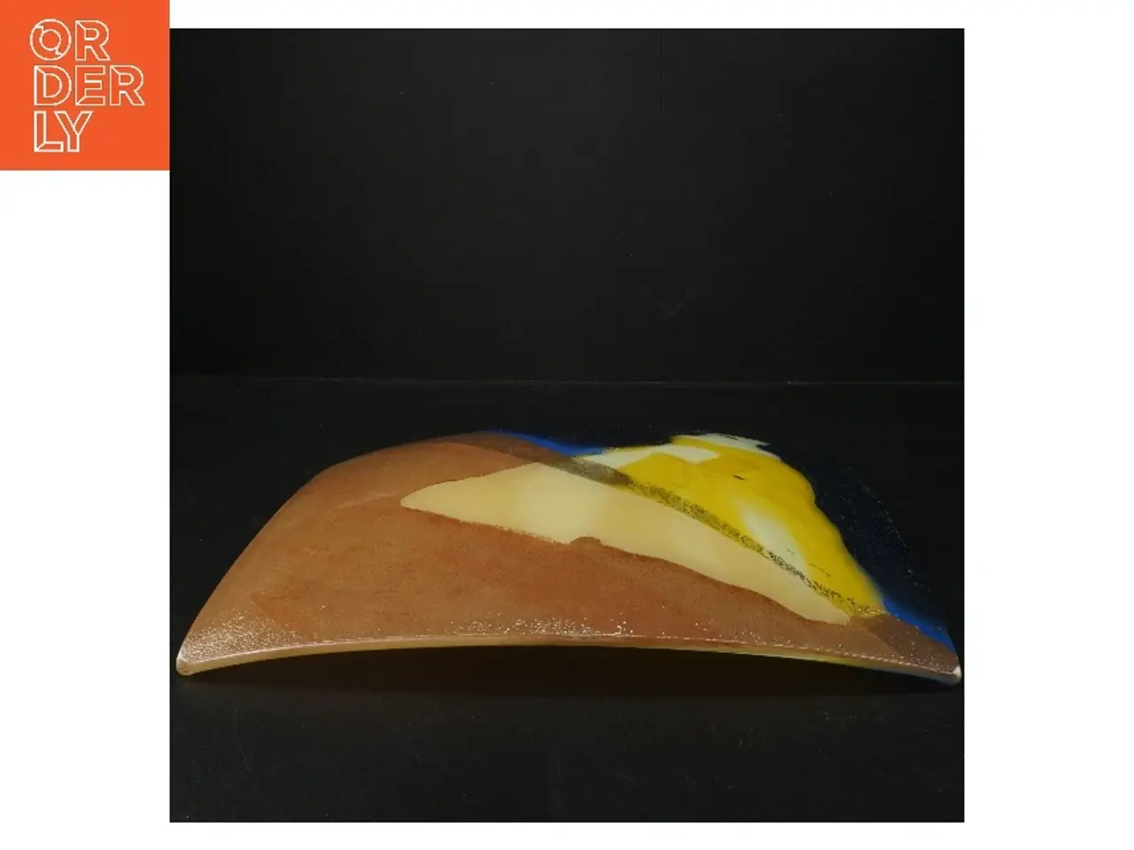 Billede 3 - Dekorativt glasfad (str. 29 cm)
