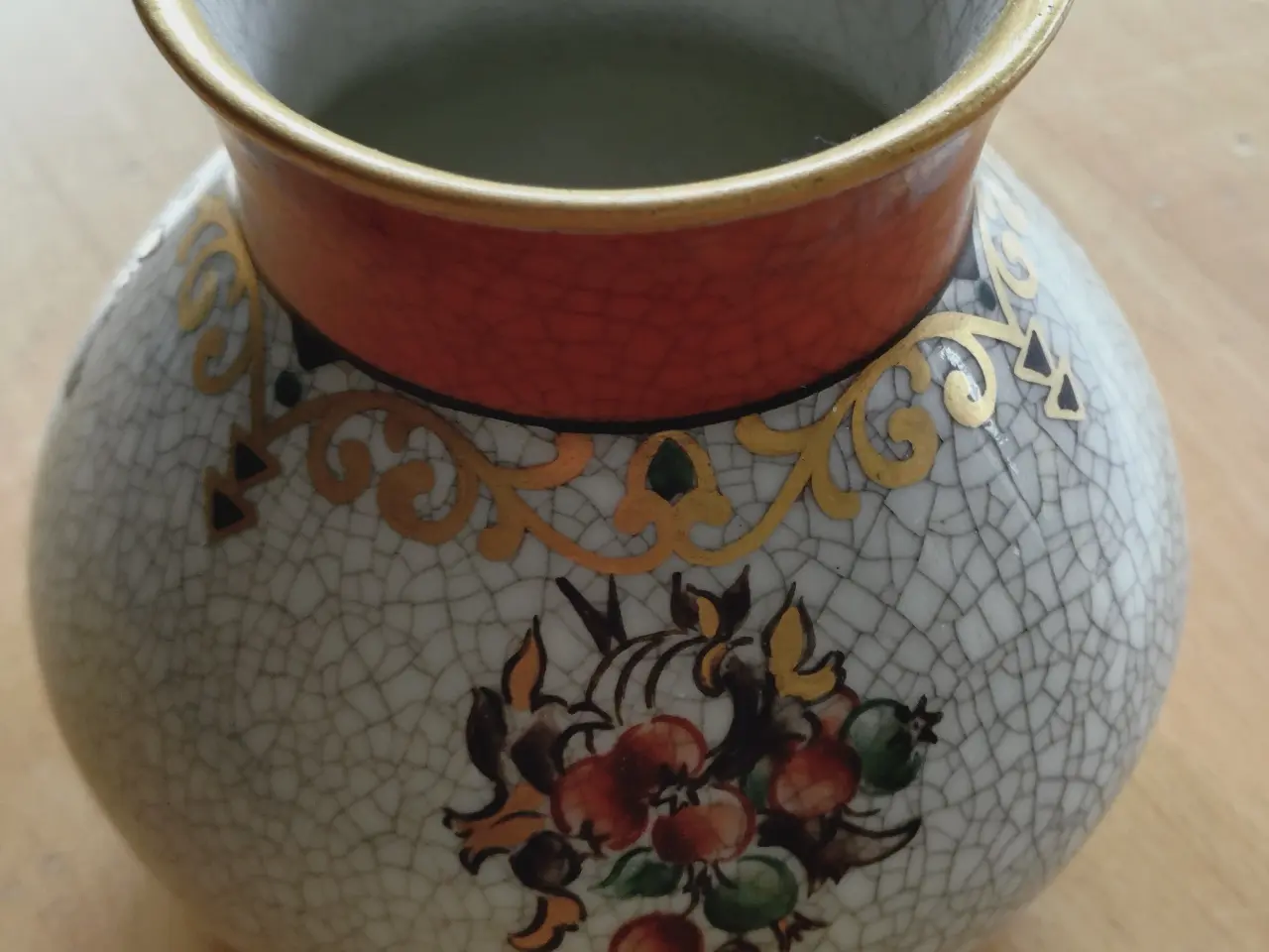 Billede 1 - Lyngby Dahl Jensen krakele vase H 10 cm