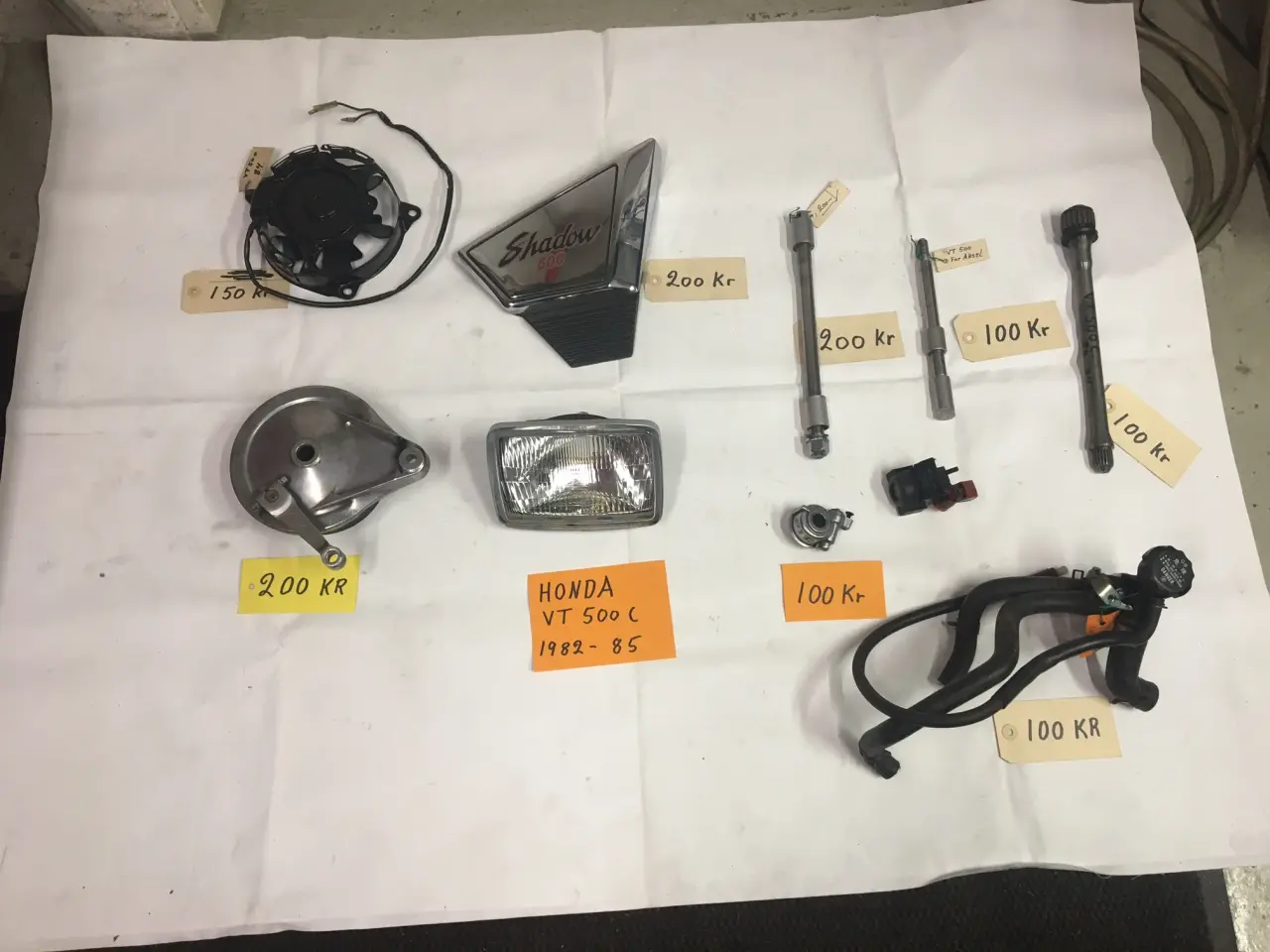 Billede 13 - Reservedele til Honda VT 500 C 84-86 --50%