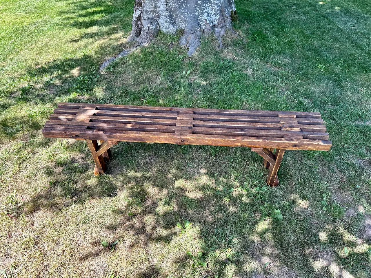 Billede 5 - Håndlavet designerbænk i genbrugstræ