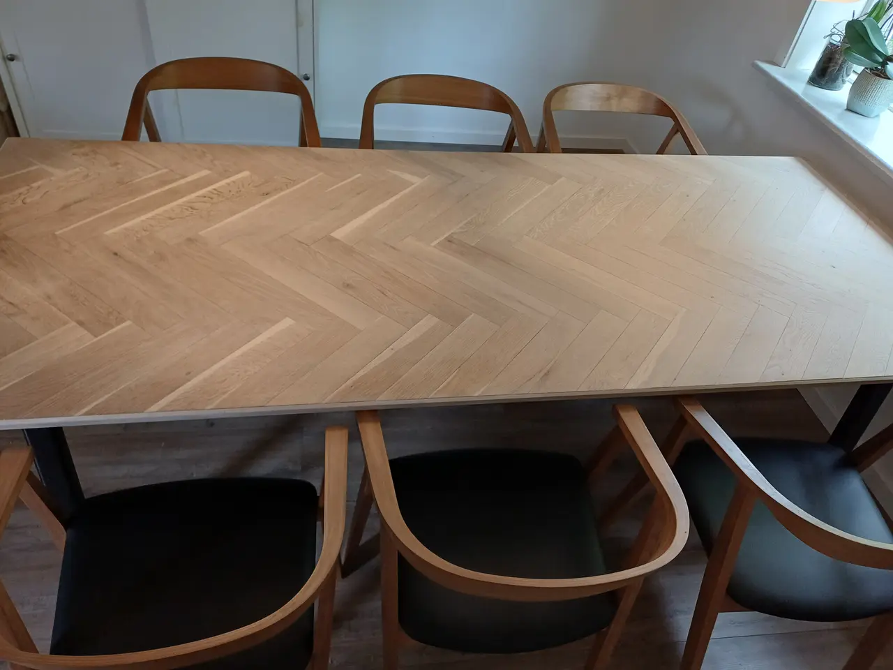 Billede 2 - Spisebord sildebensmønster