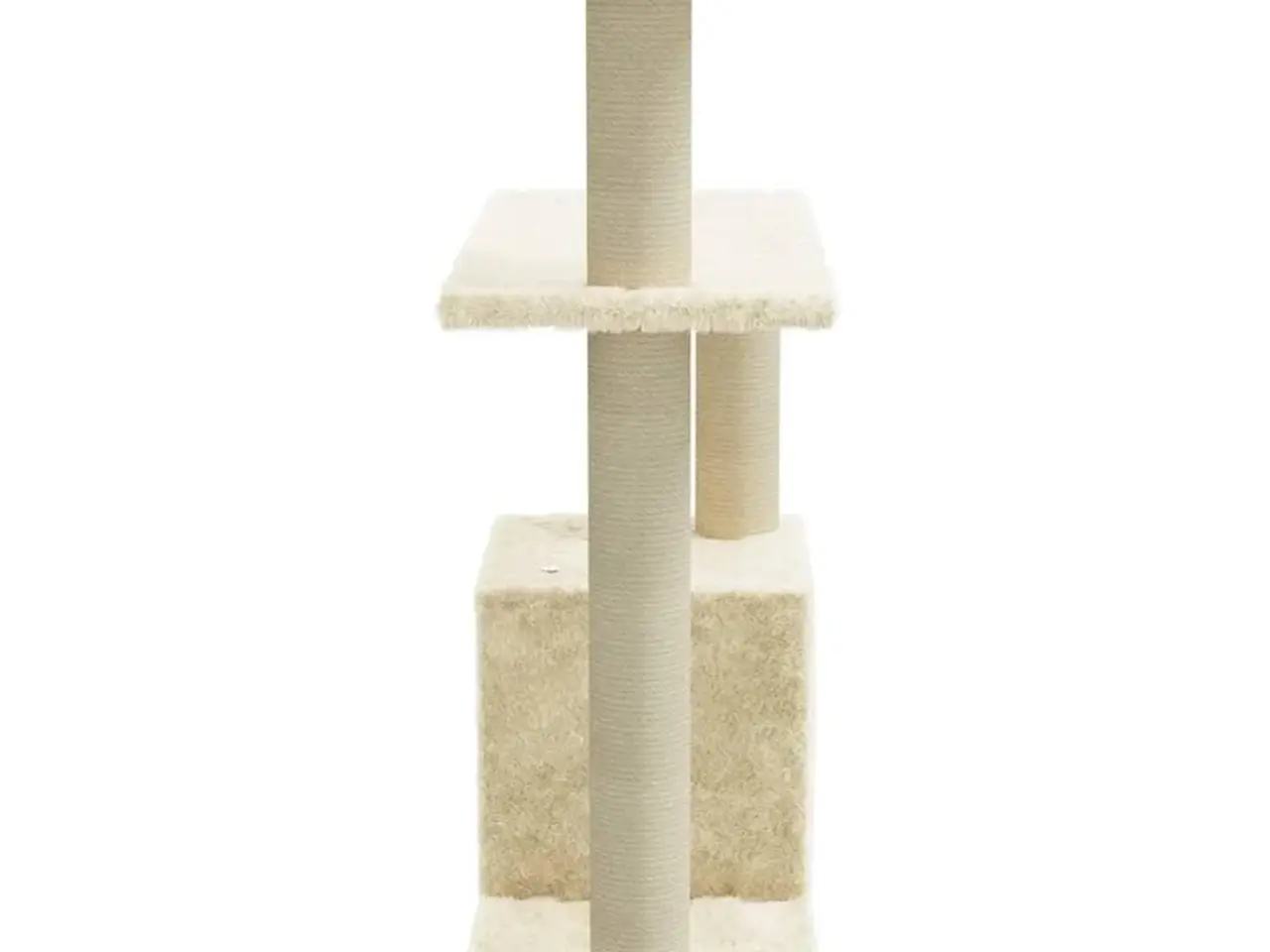 Billede 4 - Kradsetræ med sisal-kradsestolper - 70 cm, cremefarvet