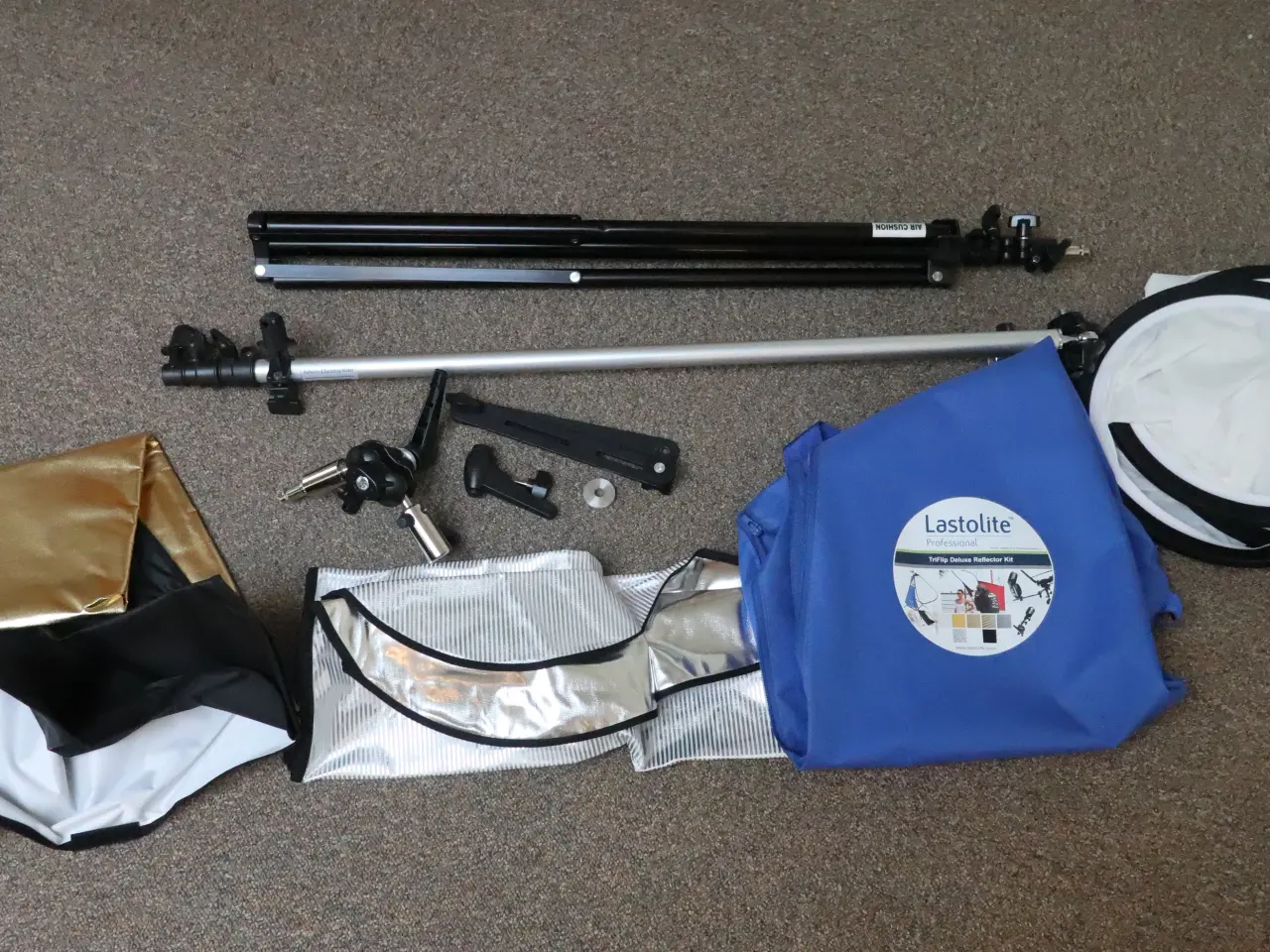 Billede 1 - Lastolite pro Stativ m holder + 5 reflektor/skærme