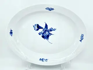 Blå Blomst Flettet Ovalt Fad nr. 10-8019. sortering 1