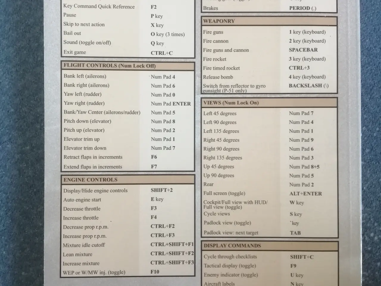 Billede 2 - Microsoft Combat Flight Simulator Manual