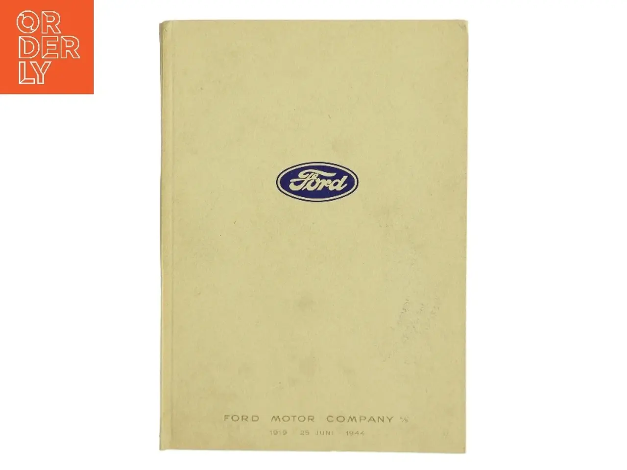 Billede 1 - Ford Motor Company A/S 1919-1944 (Bog)