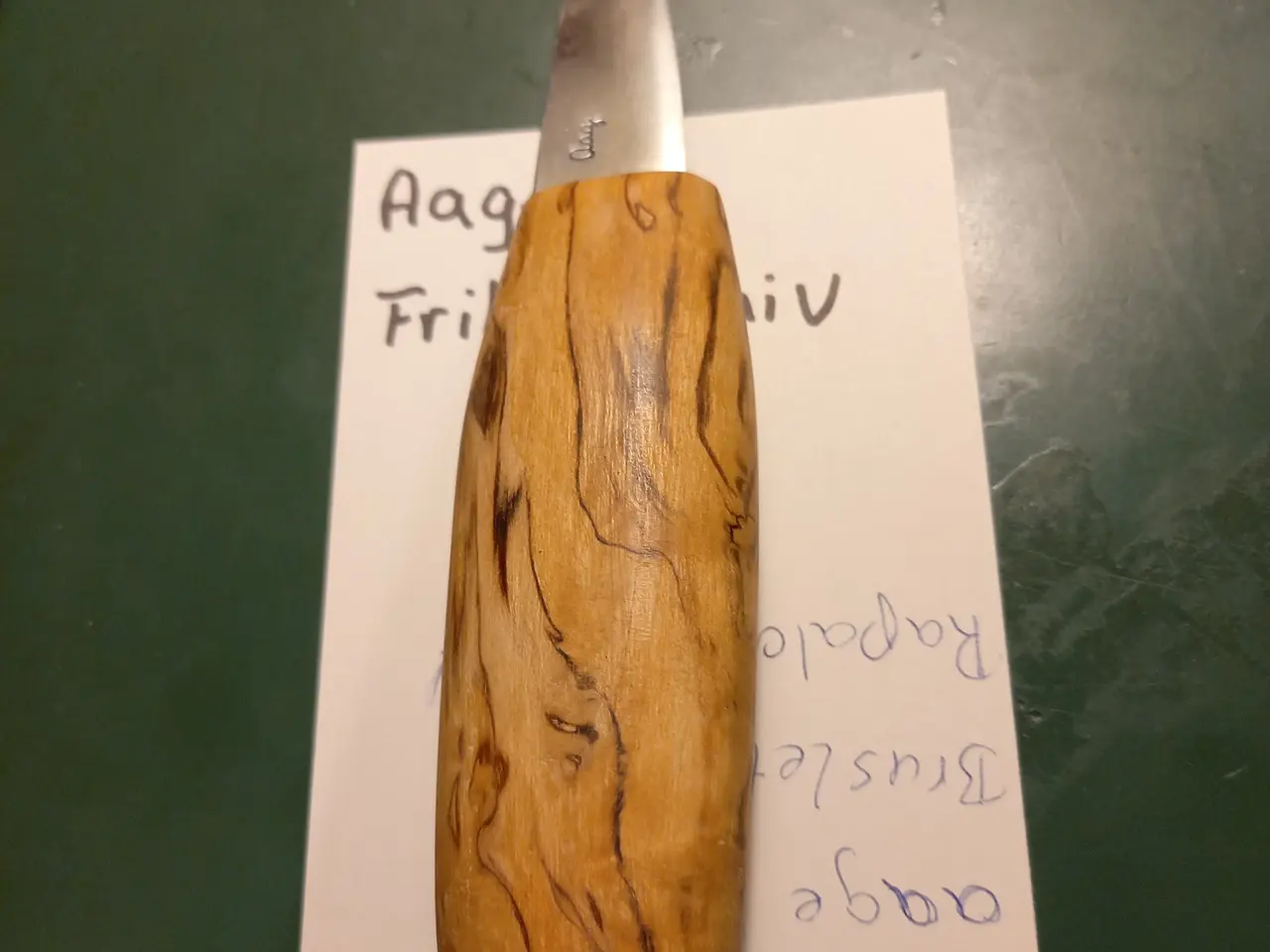 Billede 3 - Aage frilufts kniv med glat blad