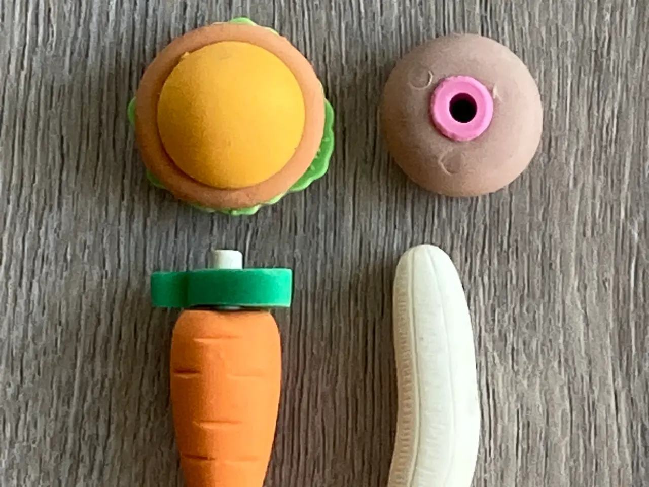 Billede 1 - Viskelædere - burger, gulerod, donut m.fl.