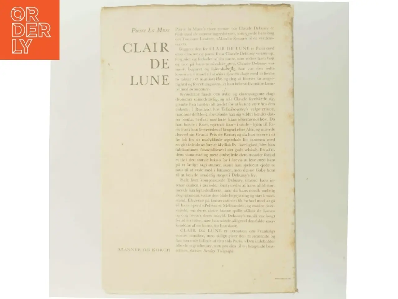 Billede 3 - Clair De Lune af Pierre La Mure (Bog)
