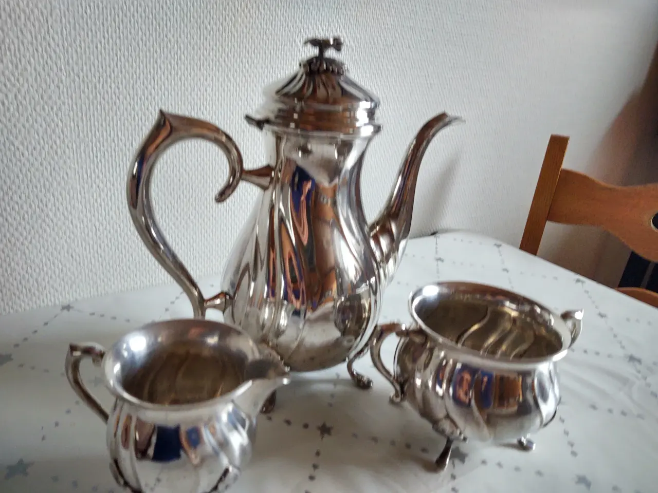 Billede 3 - Sølv kaffekande høj 24½cm