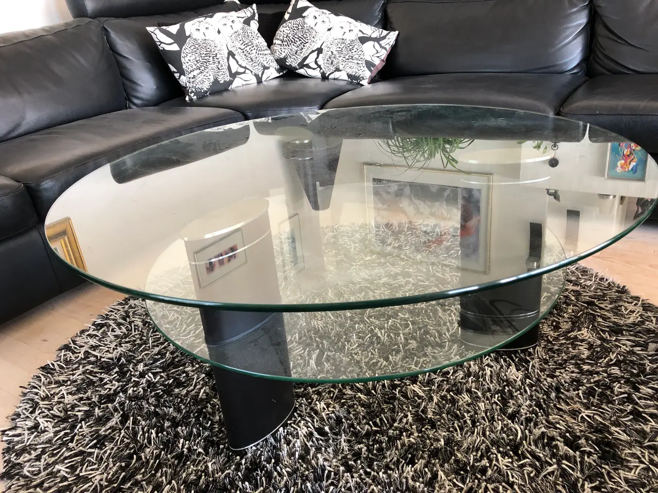 Billede 2 - Stressless rundt glas-sofabord