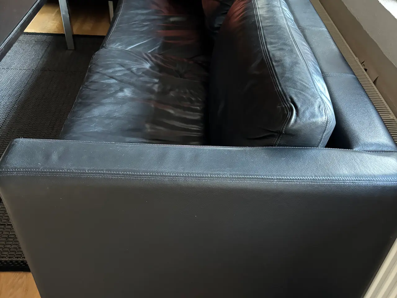 Billede 1 - 3+2 sofa i ægte læder sælges