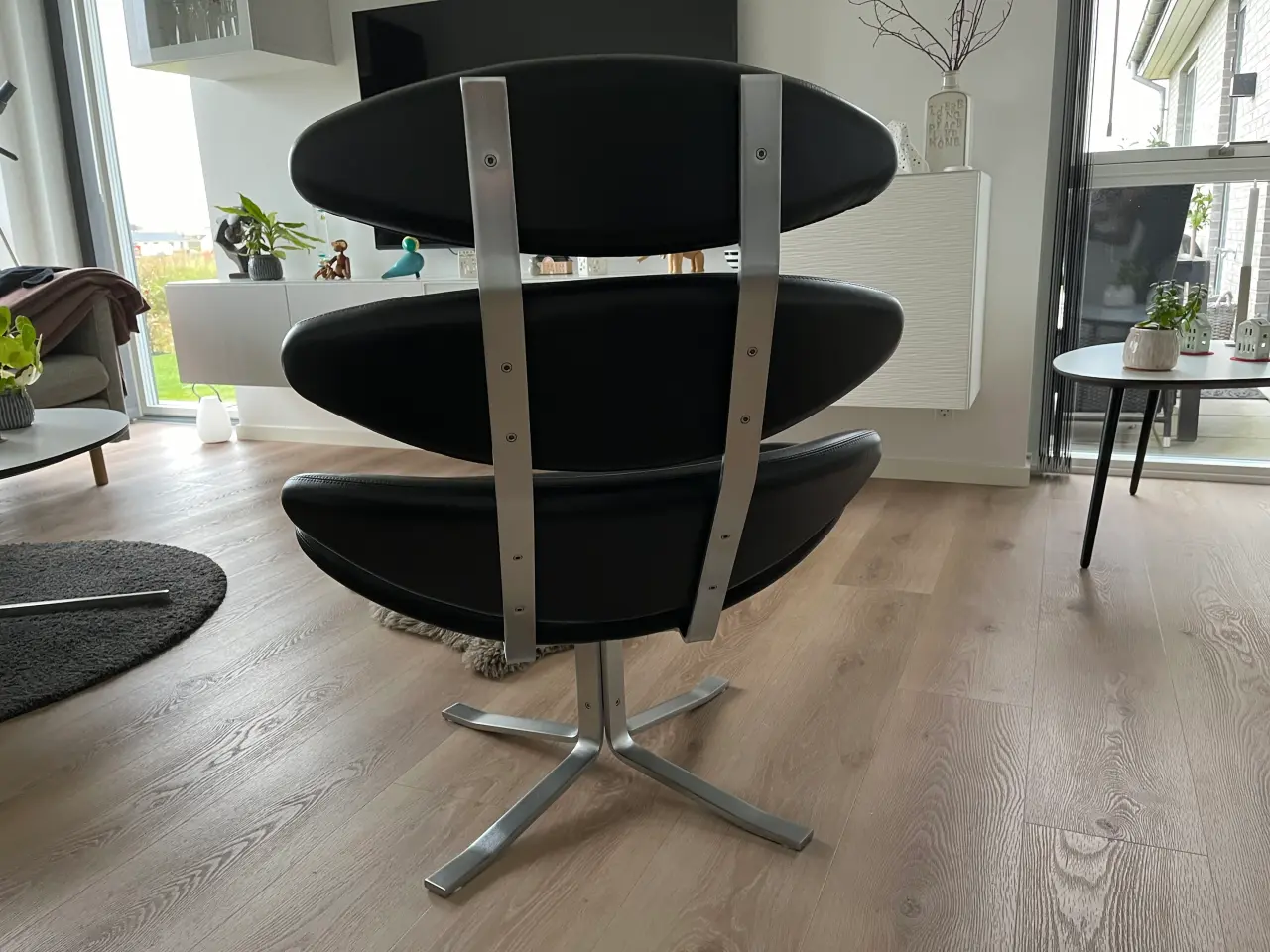 Billede 4 - Poul M. Volther Coronastol i sort omni læder.