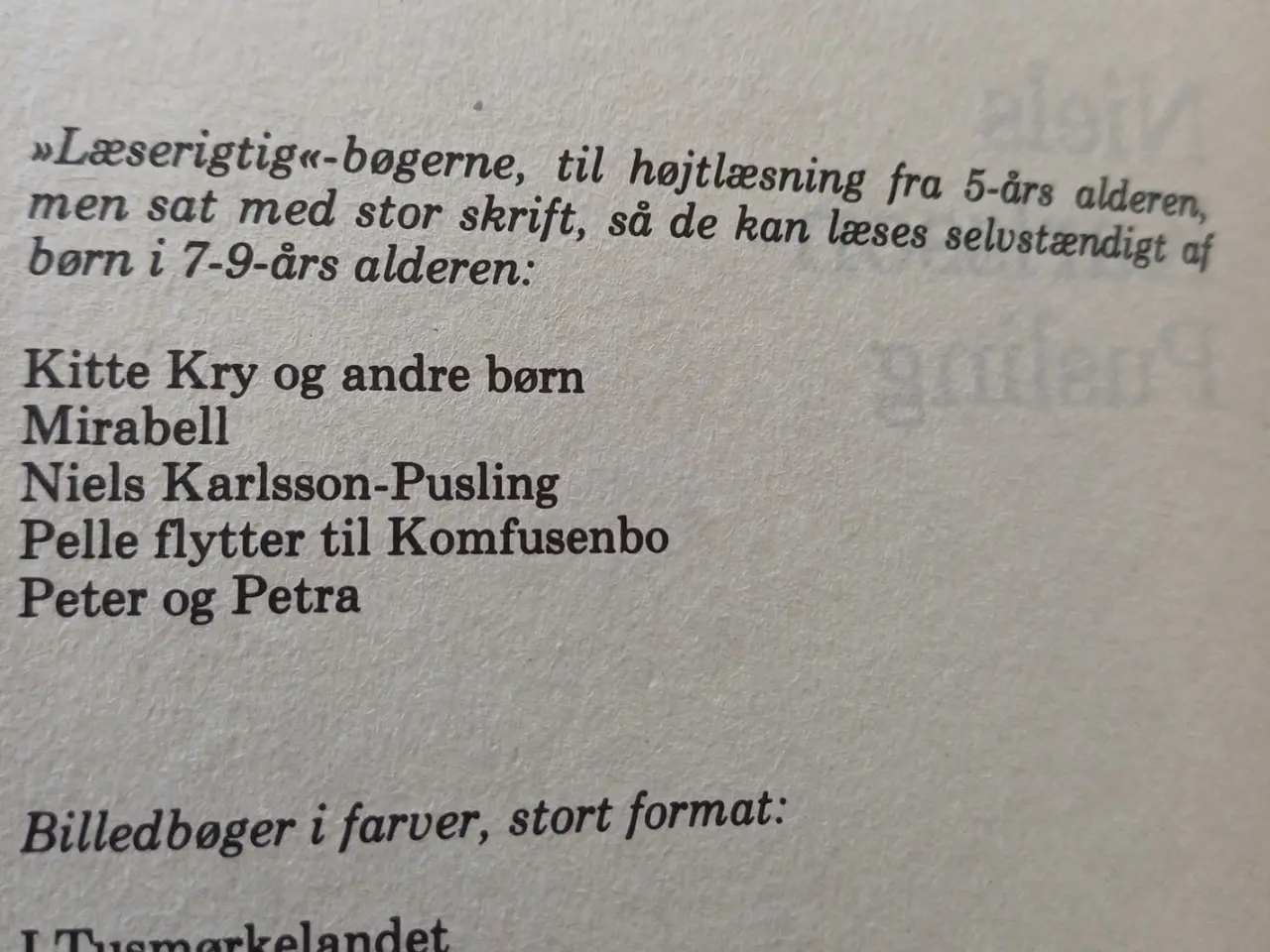 Billede 2 - Astrid Lindgren Niels Karlsson Pusling