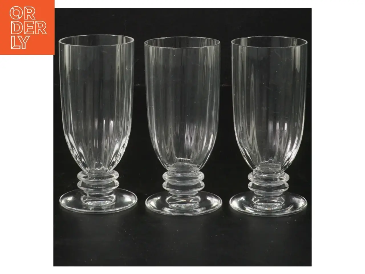 Billede 1 - 3 fede glas med base (str. 3 styk, 10 cm)