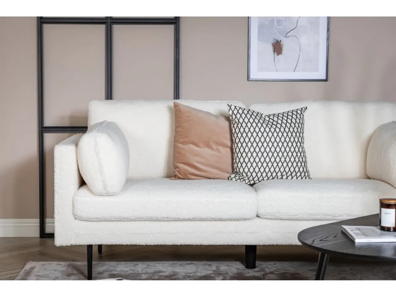 Billede 8 - Boom 3 personers Sofa  - Sort og Hvid