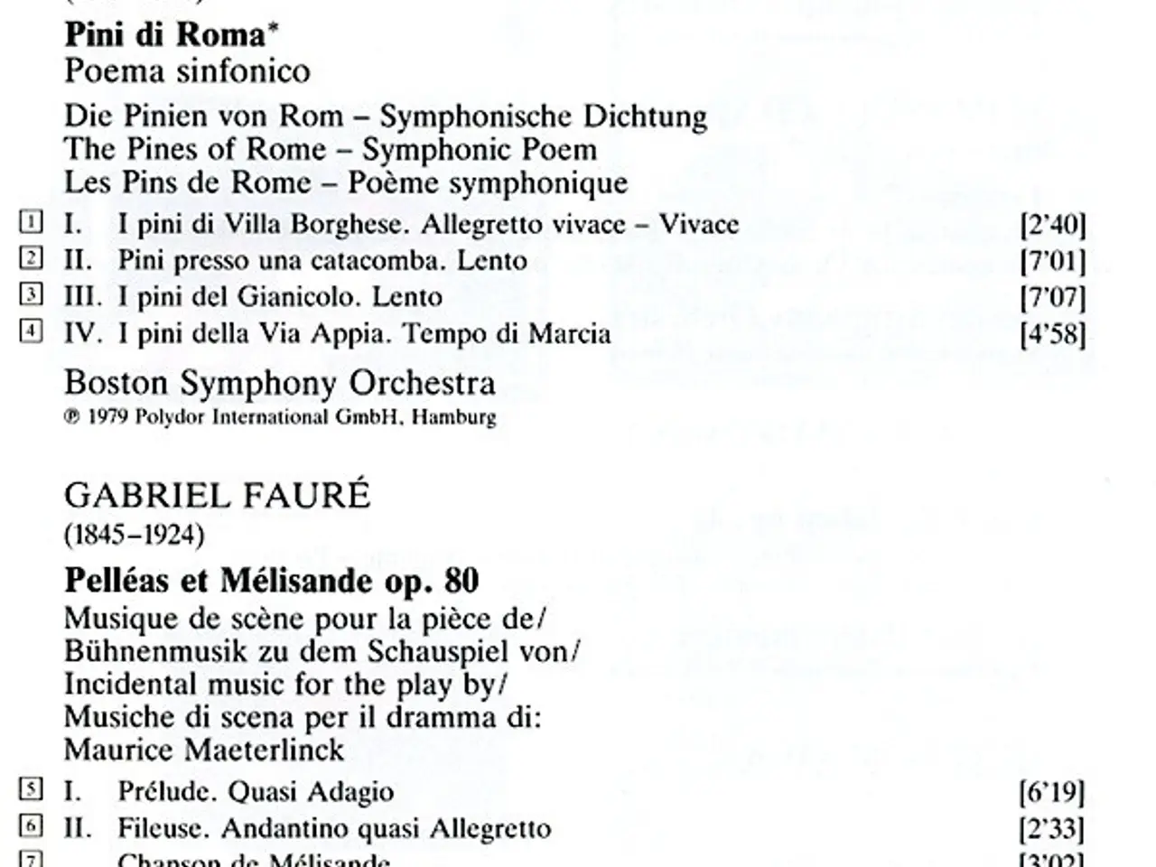 Billede 5 - Seiji Ozawa… – Capriccio Italien • Pini Di… – CD