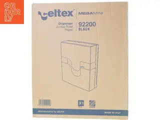 Dispenser jumbo toilet paper mega mini 9 2 2 0 0 black fra Celtex (str. Niogtredve x 33 x 13)