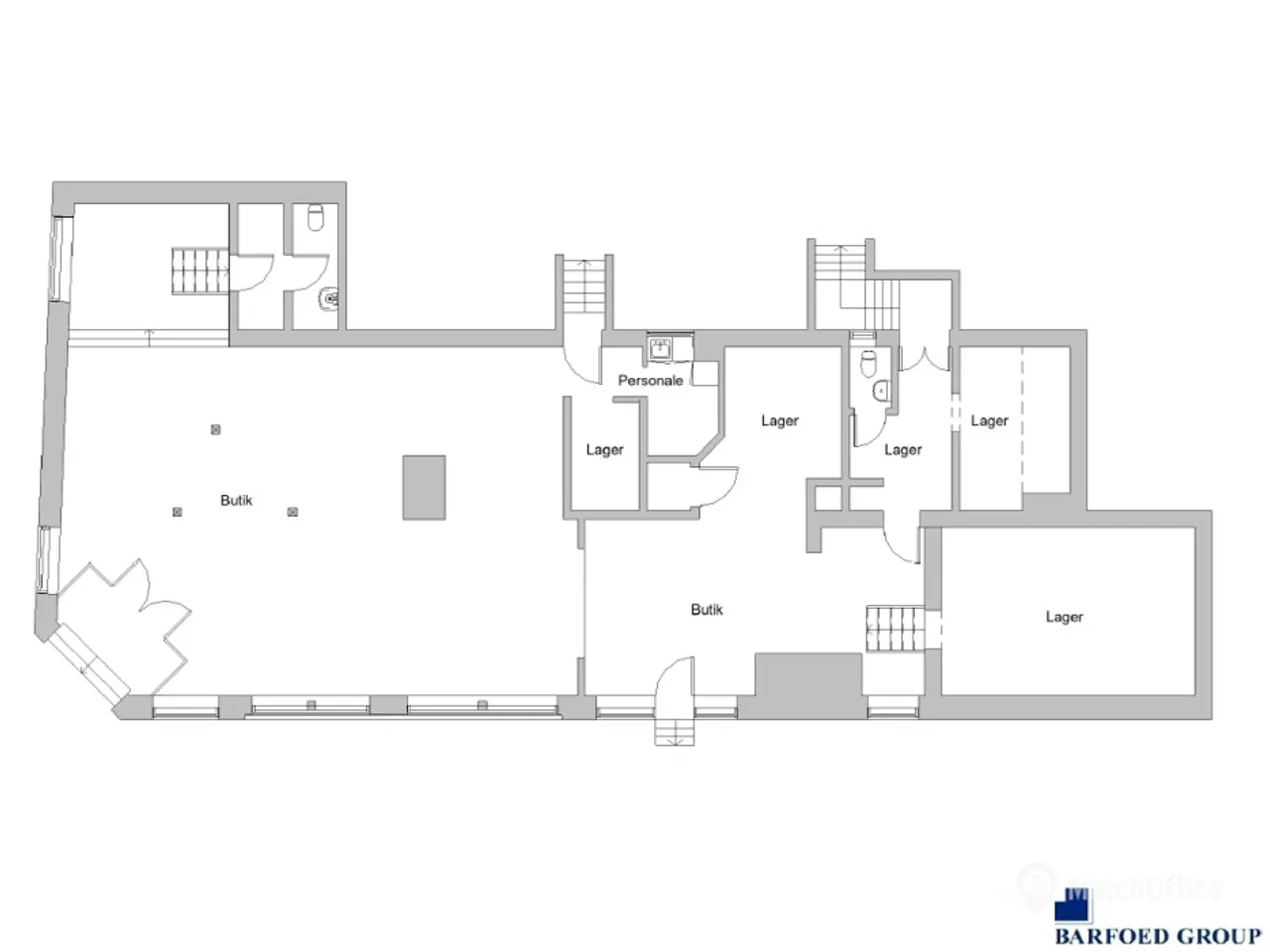 Billede 9 - 281 m² butikslokale. – nabo til Normal i Nyborg