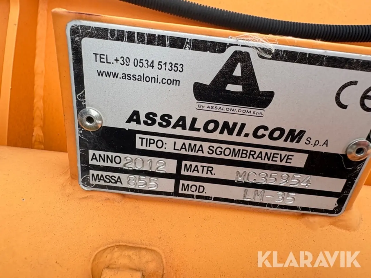 Billede 5 - Sneplov Assaloni Lama LM-35