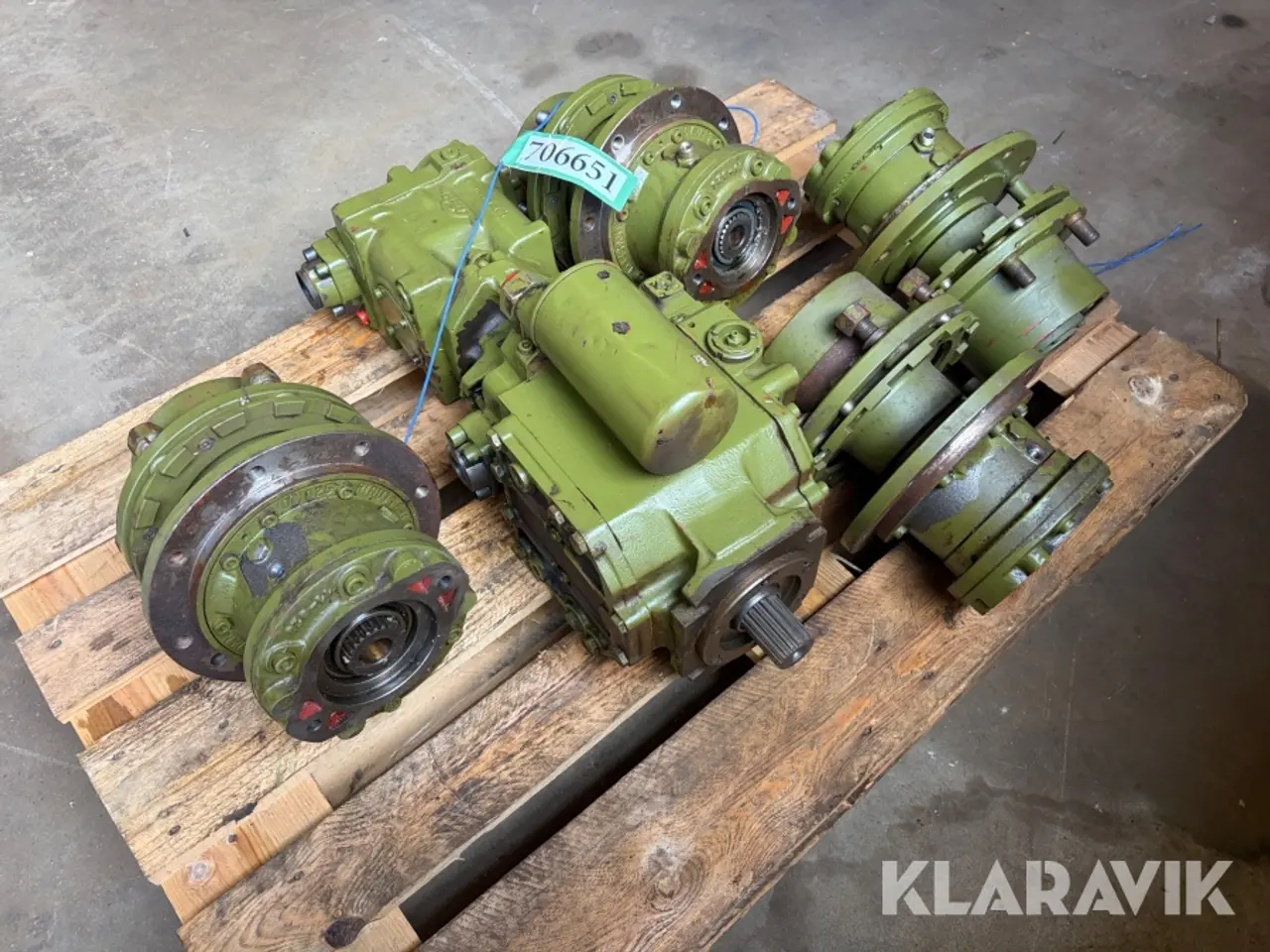 Billede 4 - Lot - gear til hjulmotorer, konverter og hydraulikpumpe - 1 palle