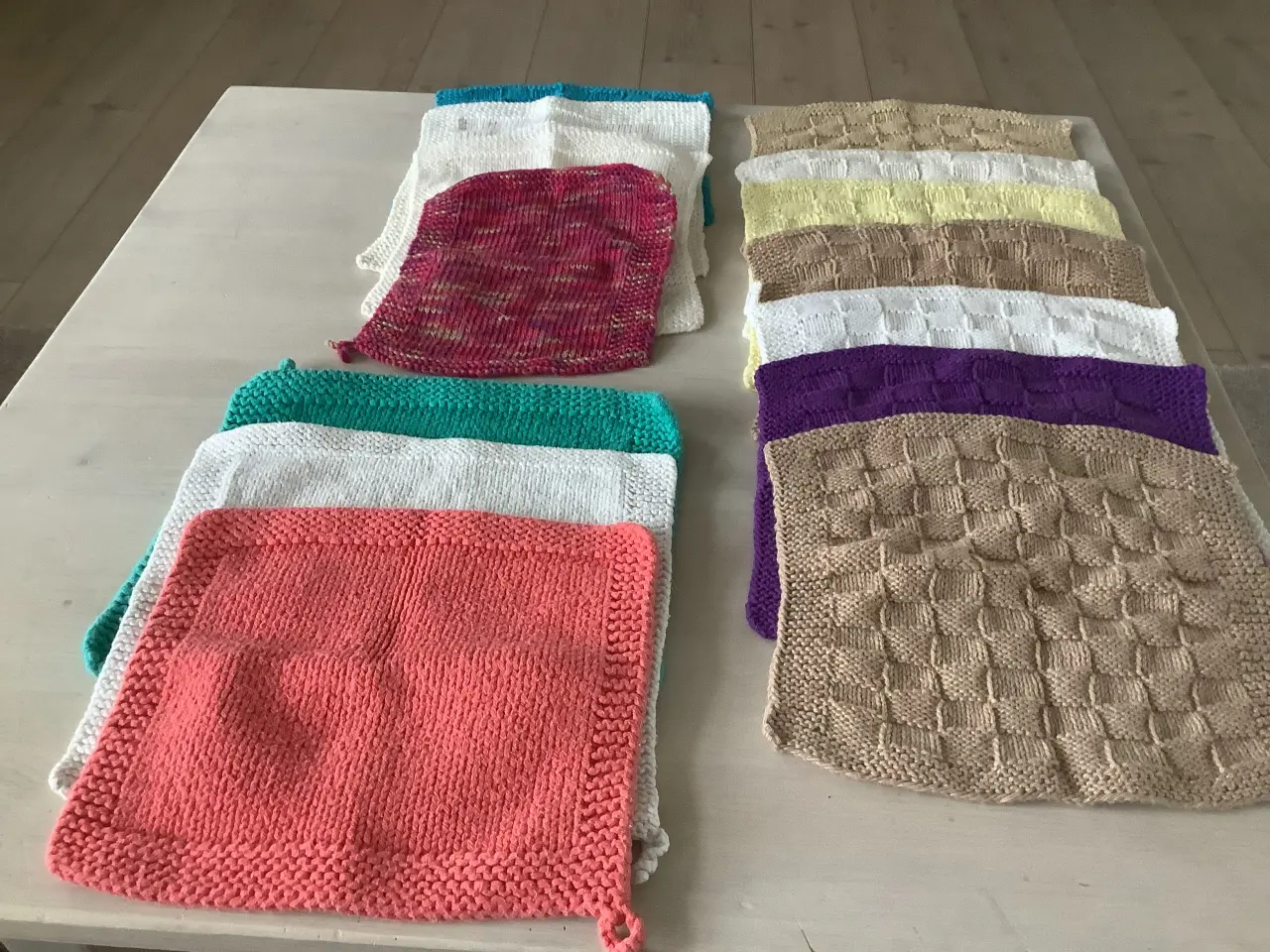 Billede 2 - Strikkede Baby vaskeklude