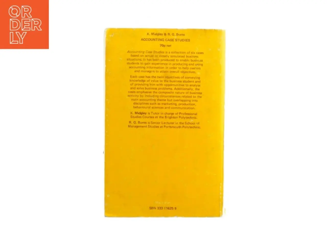Billede 2 - Accounting case studies af K. Midgley & R. G. Burns (Bog)