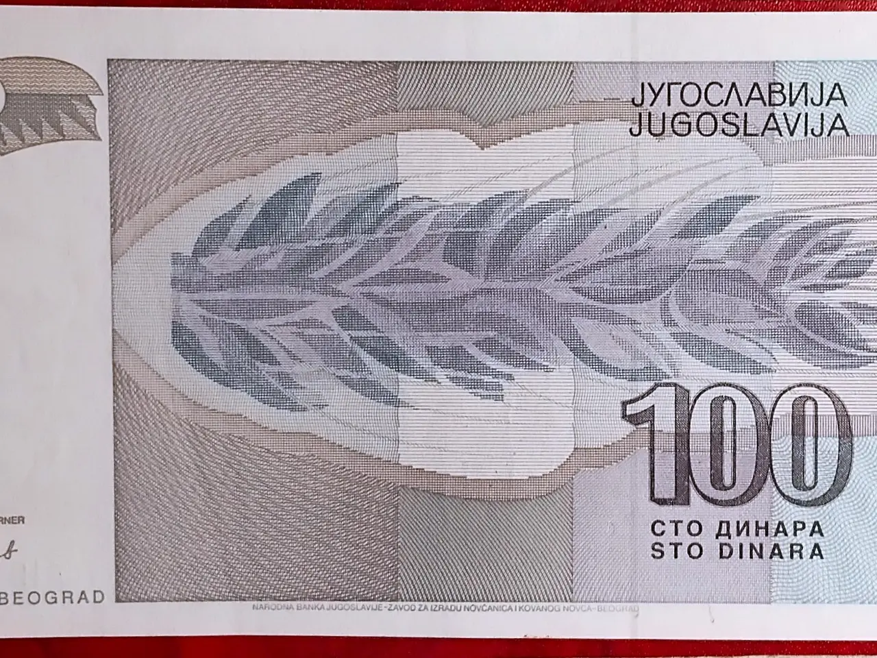 Billede 2 - JUGOSLAVIEN YUGOSLAVIA 100 DINARA 1992 p112 PÆN