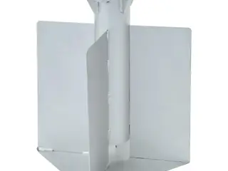 Nedgravet parasolbase 27,5x27,5x45 cm stål sølvfarvet