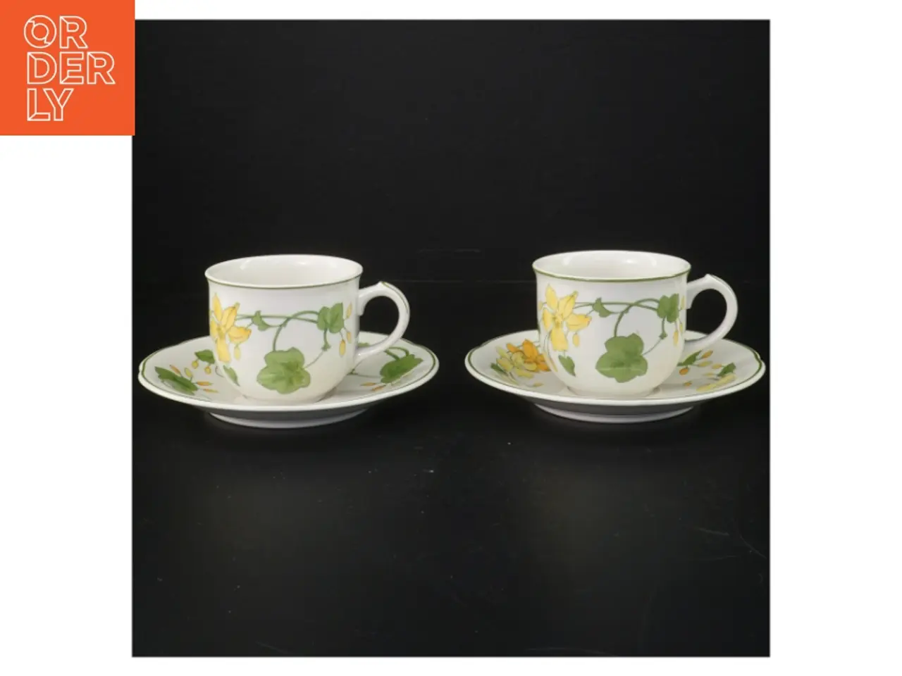 Billede 1 - Sæt med kopper og underkopper fra Villeroy & Boch (str. Ø 16,5 cm)