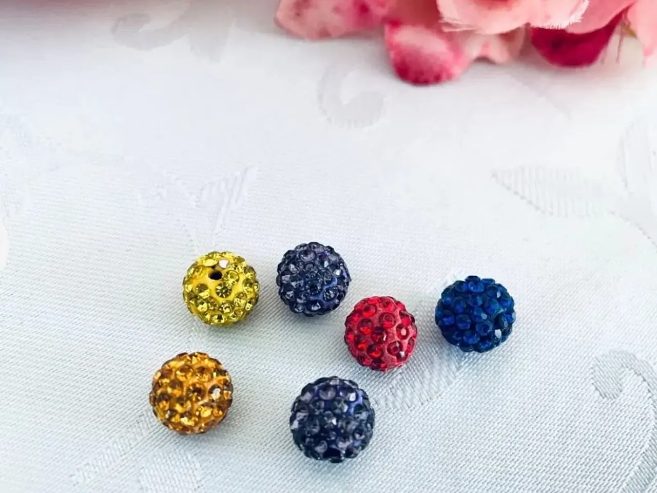 Billede 1 - Rhinstens perler disko kugler til smykkefremstilli