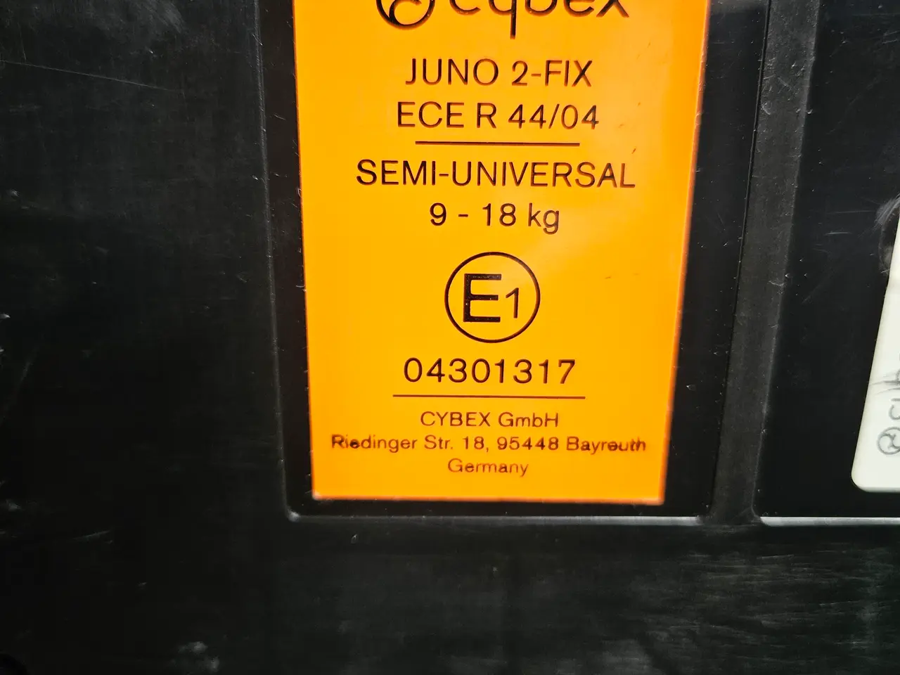 Billede 4 - Cybex Juno 2-fix 9-18 kg
