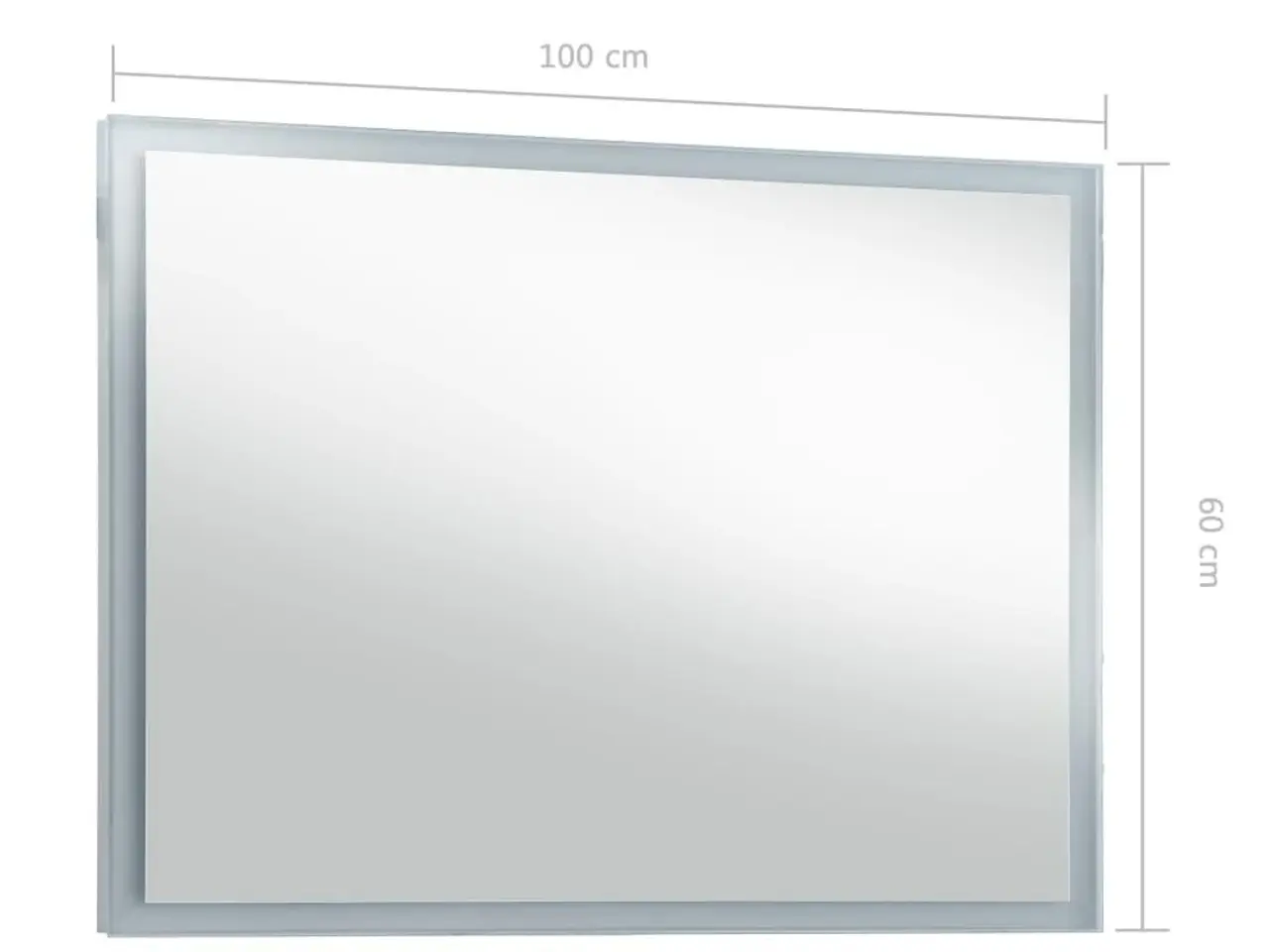 Billede 8 - LED-vægspejl til badeværelset 100x60 cm