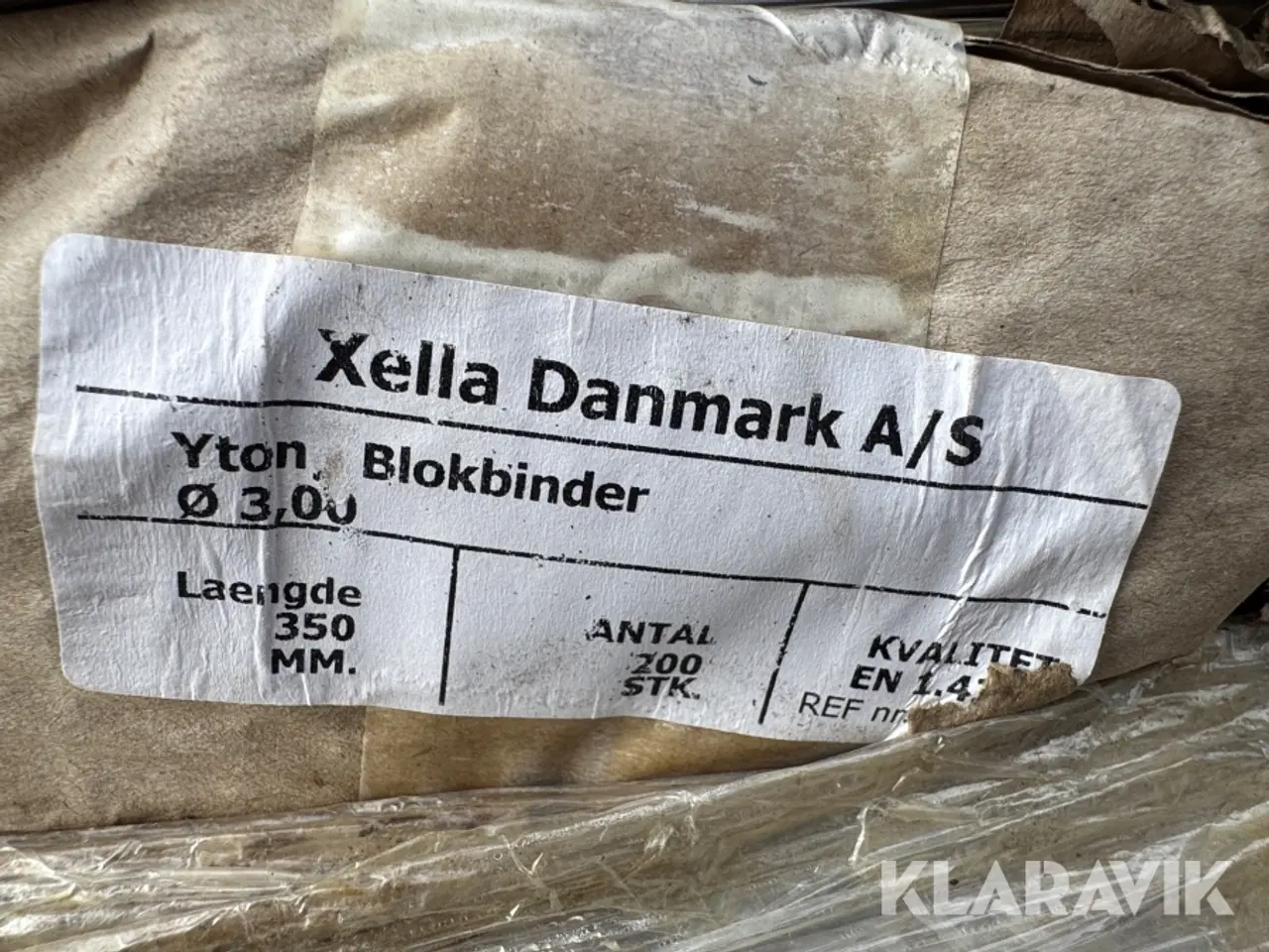 Billede 7 - Blokbindere Xella Danmark Ø 3,00 mm - Længde 350 mm