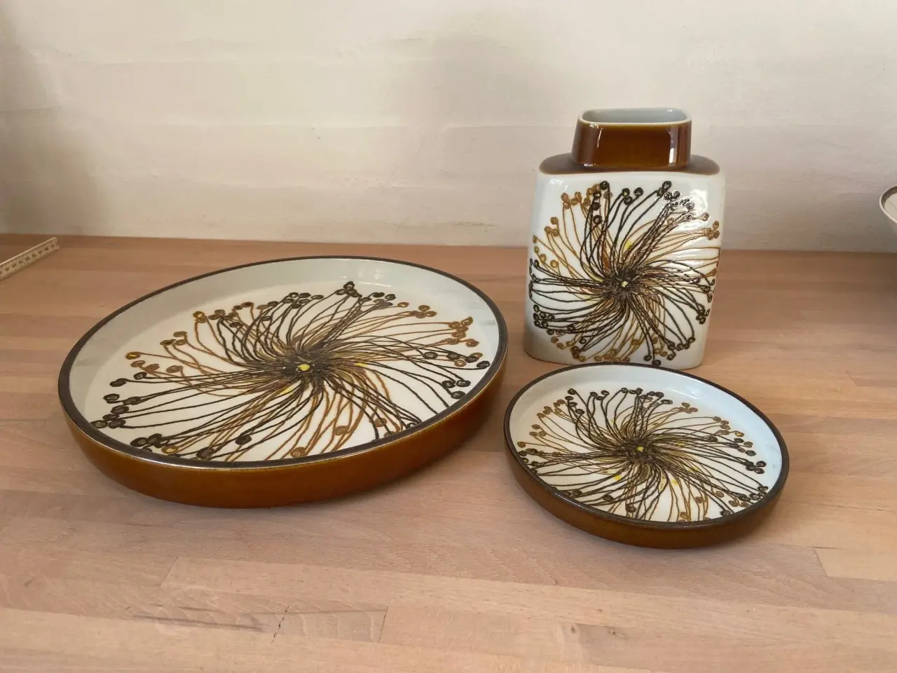 Billede 1 - Royal Baca fajance vase og fad mm