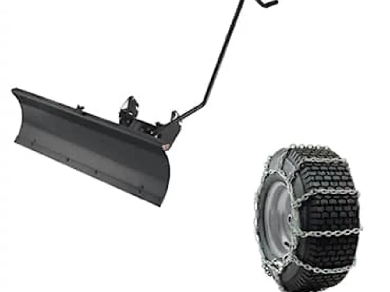 Billede 2 - tilbehør til mtd havetraktor sneplov og snekæder