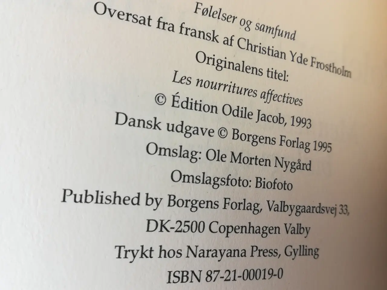 Billede 2 - FØLELSER OG SAMFUND, af Boris Cyrulnik