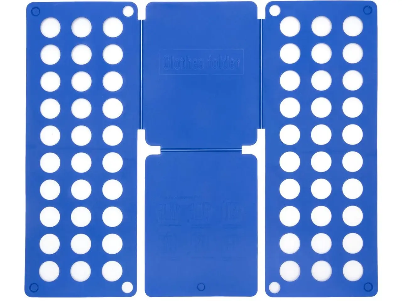 Billede 5 - Tøjfolder - blå, foldbar tøjorganisator