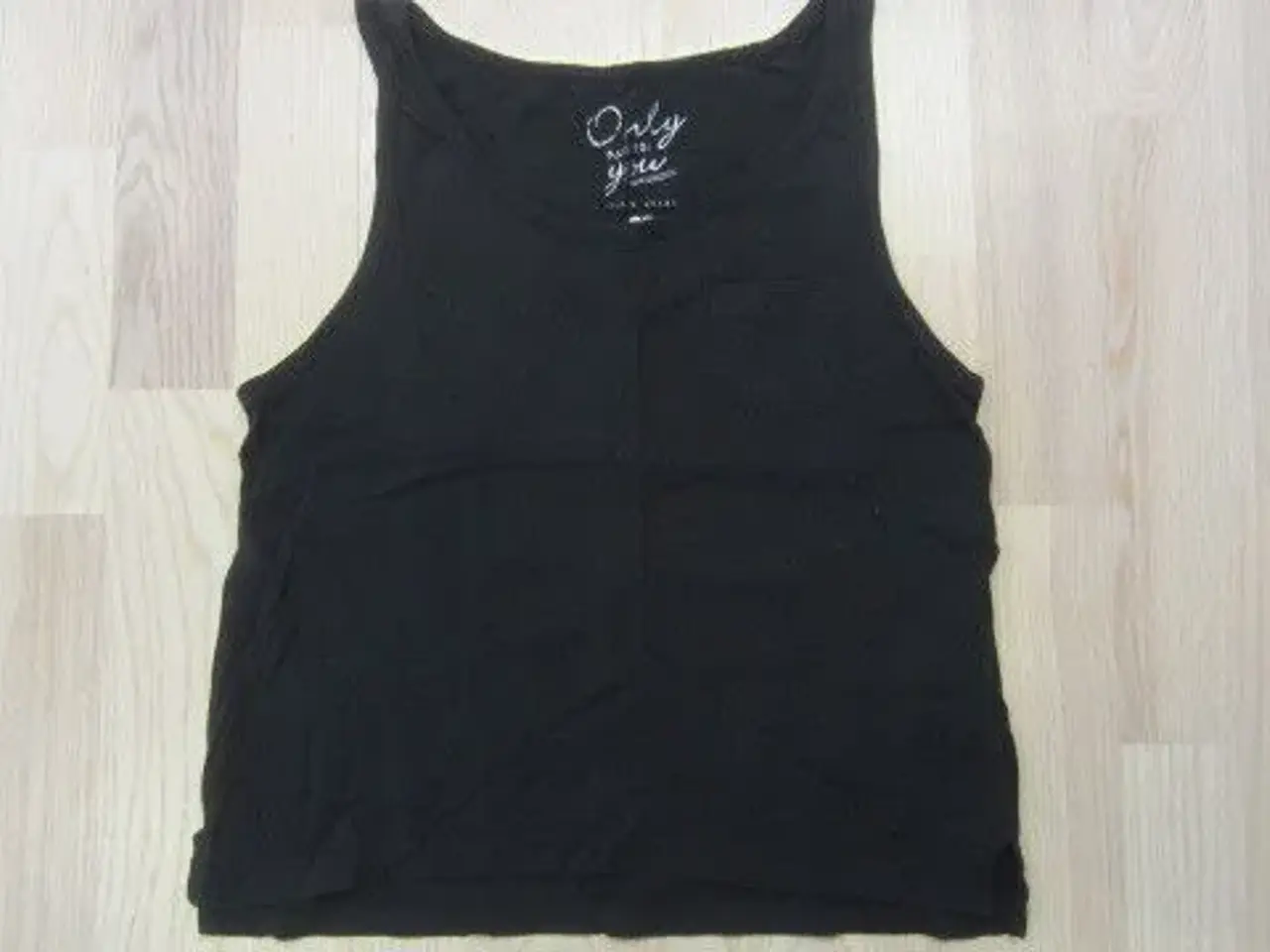 Billede 1 - Str. XS, sort ONLY top