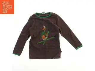 Langærmet t-shirt med tryk fra Småfolk (str. 98)