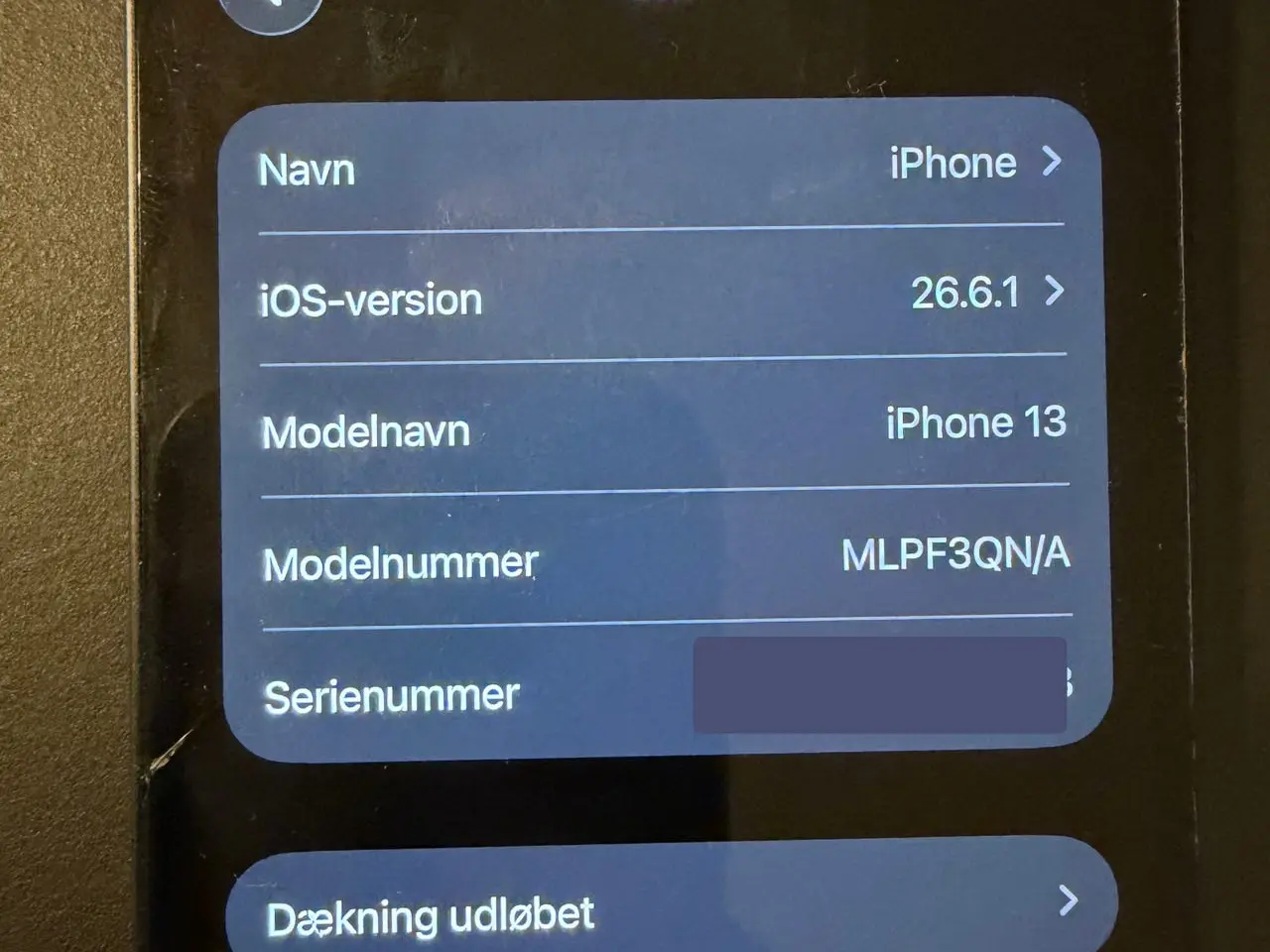 Billede 5 - iPhone 13 128 GB midnat – revnet glas – nr. 8