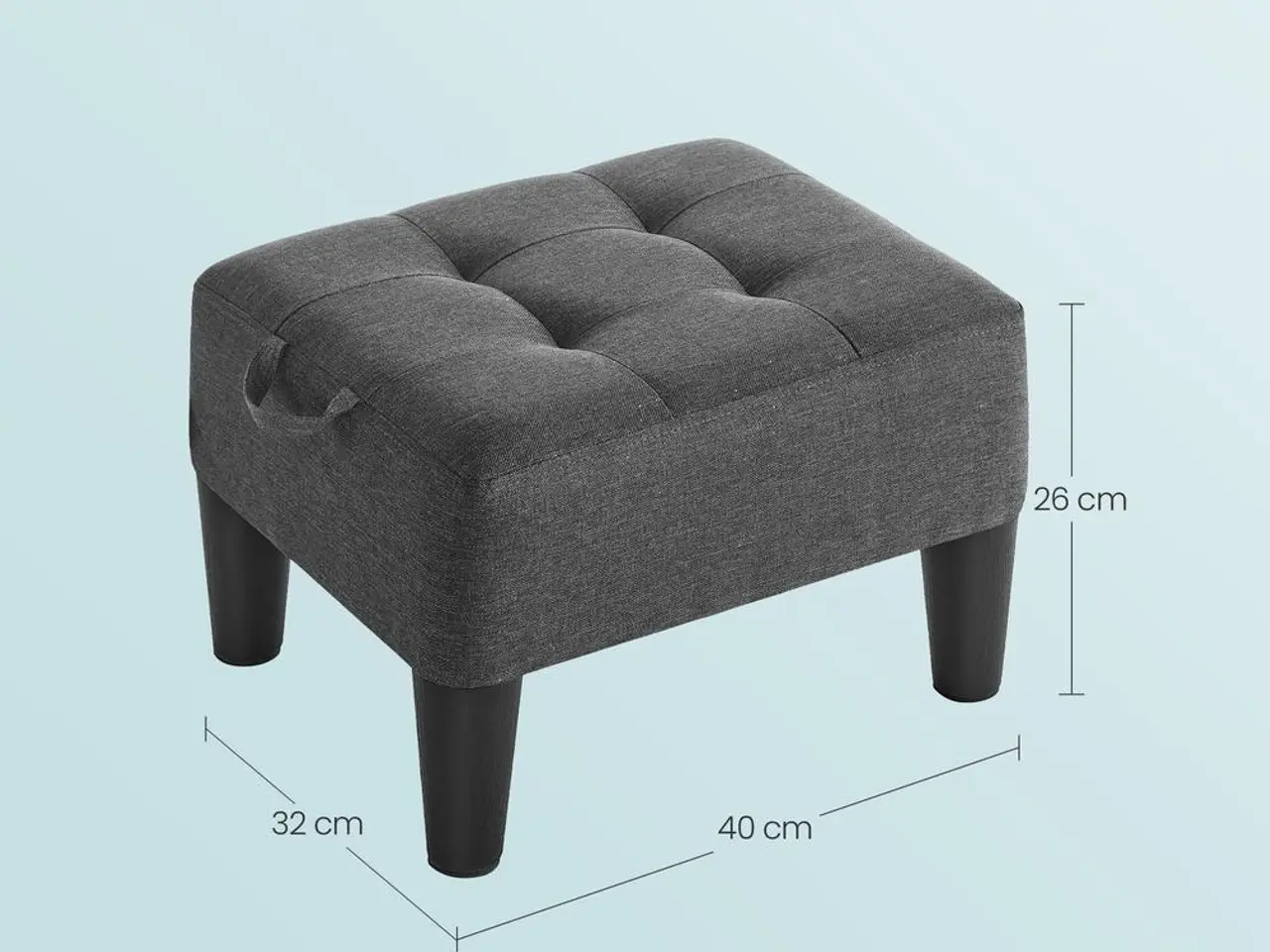 Billede 3 - Fodskammel med opbevaring - 40 x 32 x 26 cm