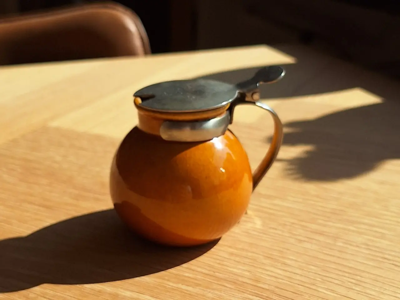 Billede 1 - Keramik sennepskrukke