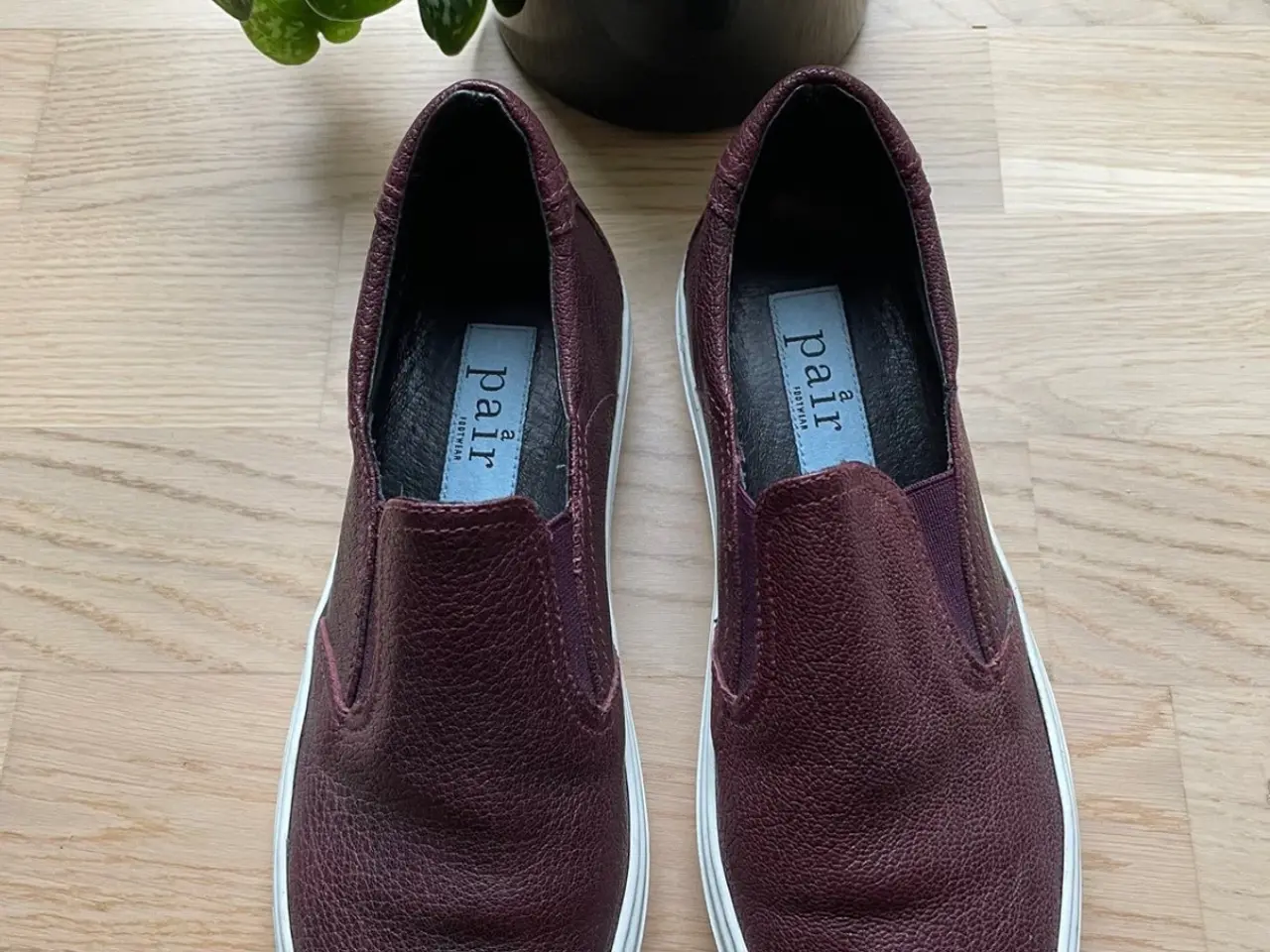Billede 1 - A pair loafers bordeaux