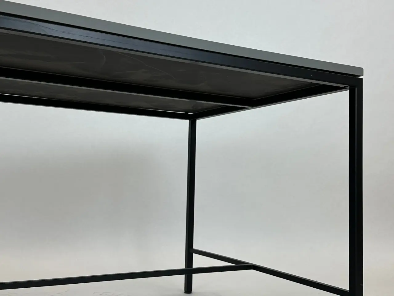 Billede 4 - Labofa Bord – Grå med Sort Stel 90x185x75 cm