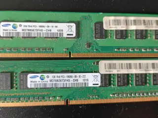 1+2 GB DDR3-1333 SAMSUNG 2G 2Rx8 PC3-10600U